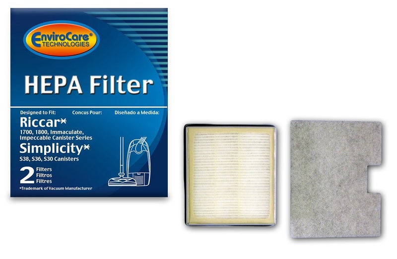 EnviroCare Replacement HEPA Vacuum Cleaner Filter Designed to Fit Riccar Immaculate & Impeccable RF17, 1800 + 1700. Simplicity S30, S36, S38 Canisters - Image 1